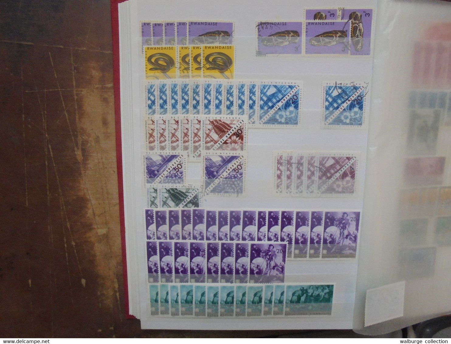 RWANDA 1960-1981 NEUFS+OBLITERES TRES JOLIE COLLECTION DONT MULTIPLES (RH.47) 2 KILOS 400