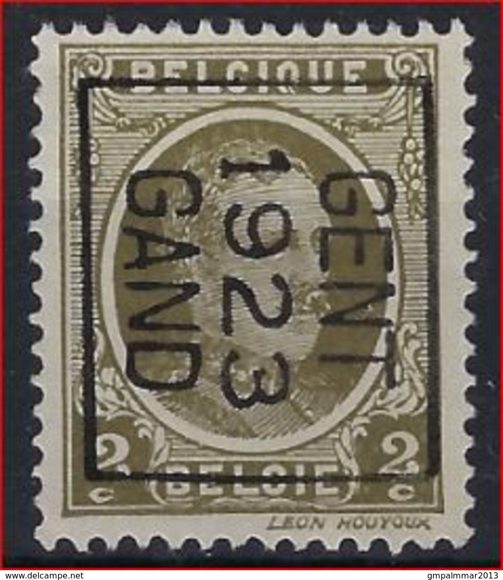 HOUYOUX Nr. 191 België Typografische Met VALSE Voorafstempeling GENT 1923 GAND Positie B ! - Typo Precancels 1922-31 (Houyoux)