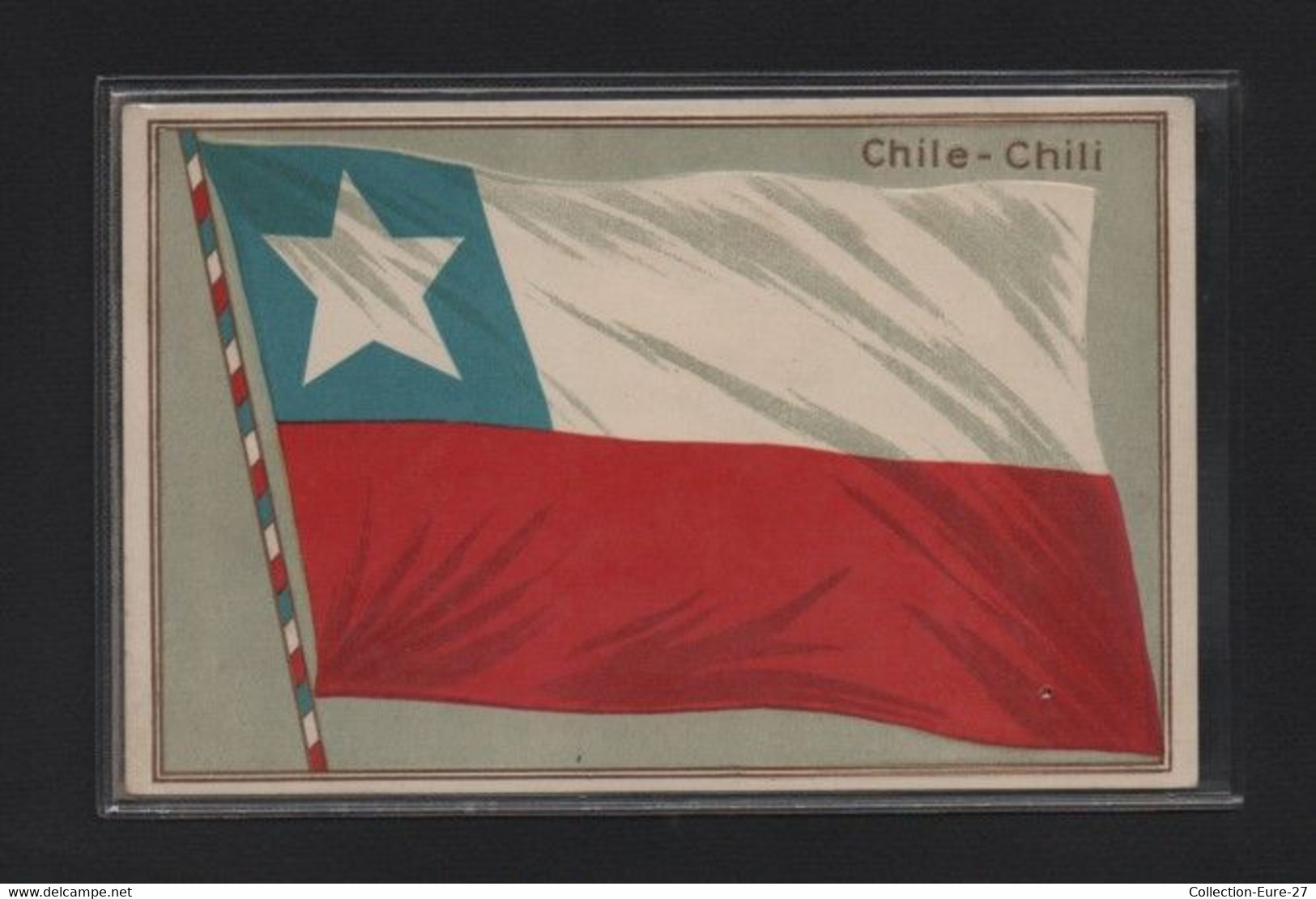 (06/01/21) CHILI-CPA DRAPEAU DU CHILI - CARTE GAUFFREE - Chile