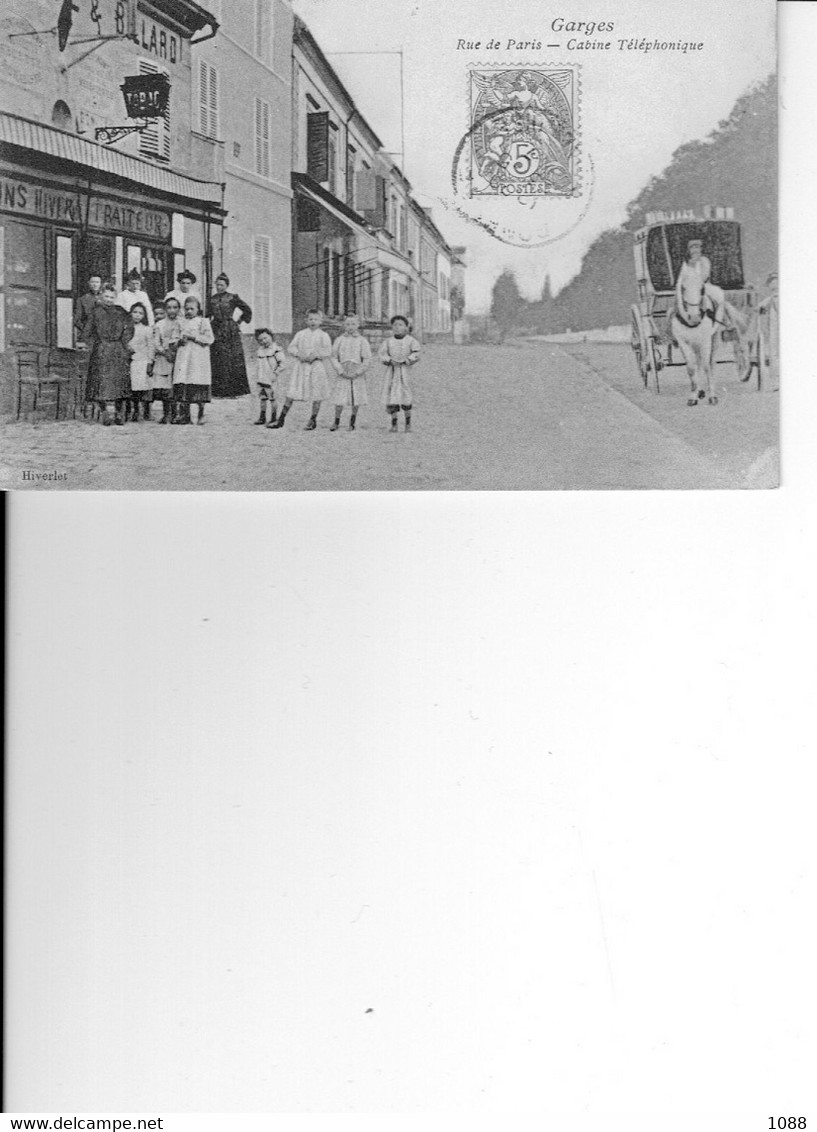 GARGES Rue De Paris Cabine Téléphonique - Garges Les Gonesses