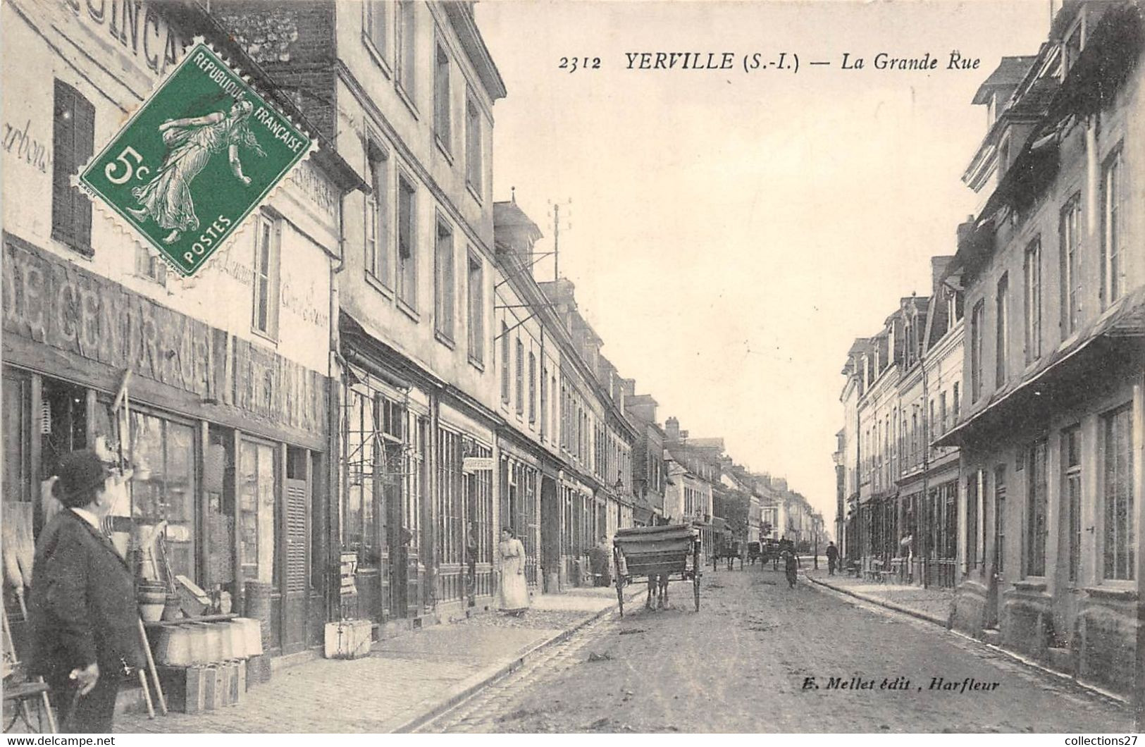 76-YERVILLE- LA GRANDE RUE - Yerville