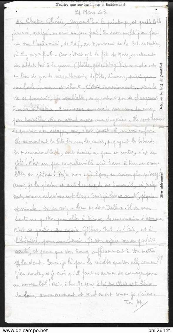 Lettre En Franchise Prisonnier De Guerre De Oflag  IV D à Elsterhorst Le 31/3/1943 à Blondefontaine  France Occupée B/TB - Francobolli Di Guerra