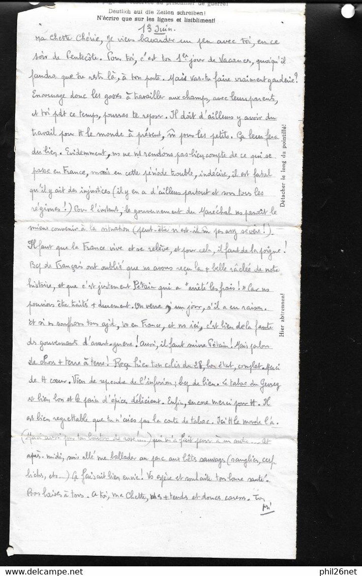 Lettre En Franchise Prisonnier De Guerre De Oflag  IV D à Elsterhorst Le 22/6/1943 à Blondefontaine  France Occupée B/TB - Brieven En Documenten