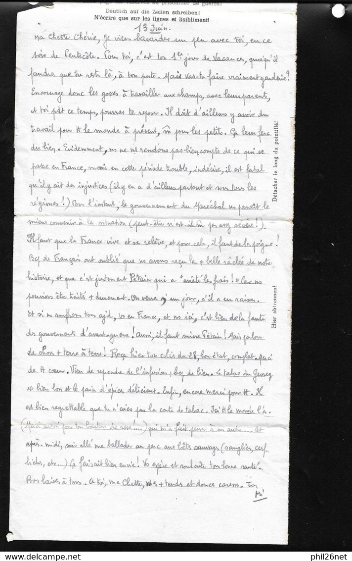 Lettre En Franchise Prisonnier De Guerre De Oflag  IV D à Elsterhorst Le 22/6/1943 à Blondefontaine  France Occupée B/TB - Lettres & Documents