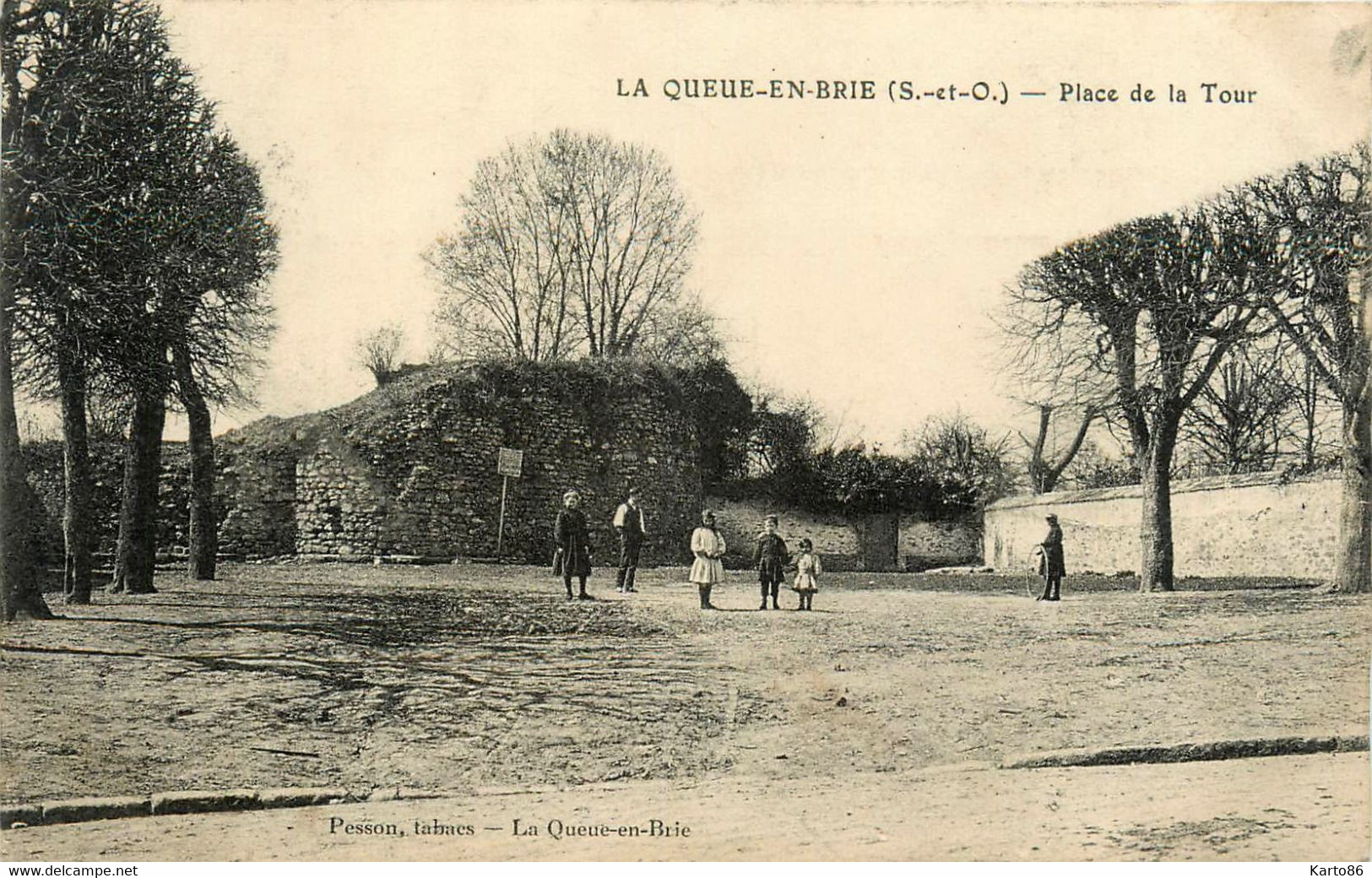 La Queue En Brie * La Palce De La Tour * Enfants Villageois - La Queue En Brie