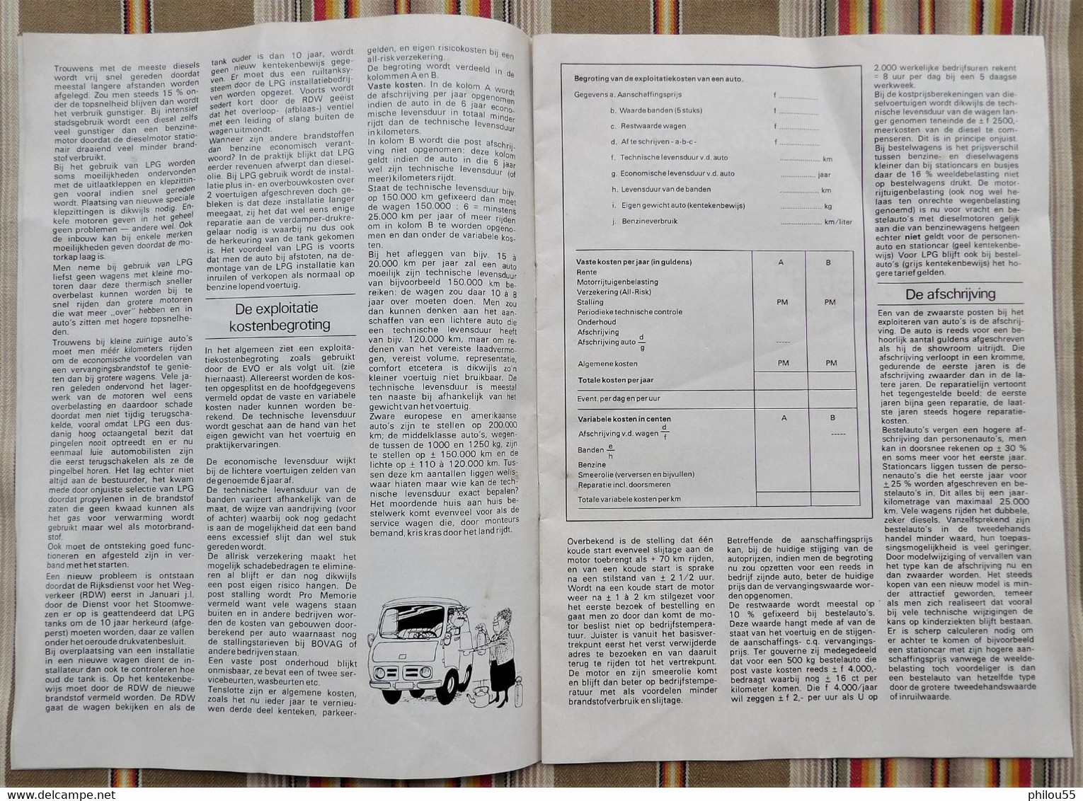 Revue Publicitaire  DE AUTO ALS WERKTUIG Comparatif Utilitaires - Pratique