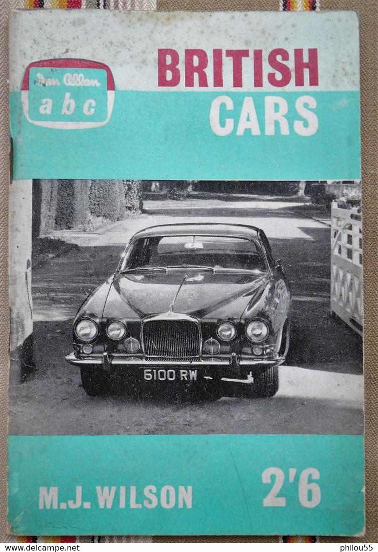 Livret Abc Dan Allan BRITISH CARS 1962 - 1950-Heden