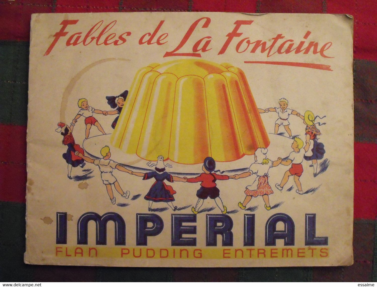 Album D'images Fables De La Fontaine. Flan Entremets Impérial. Contient 76/96 Images. Vers 1960. Lot 5 - Albums & Catalogues