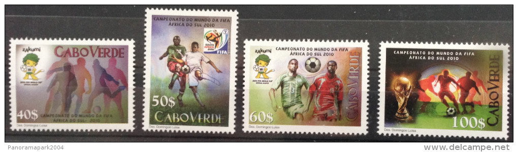 Cabo Verde 2010 - Mi. 965 - 968 FIFA World Cup South Africa Coupe Du Monde Football Soccer WM Fußball 4 Val. MNH - Cape Verde