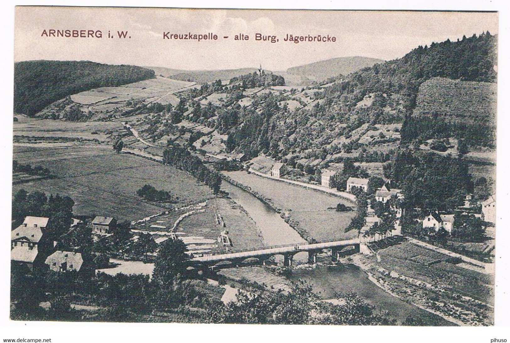 D-11888   ARNSBERG : Kreuzkapelle - Alte Burg. Jägerbrücke - Arnsberg