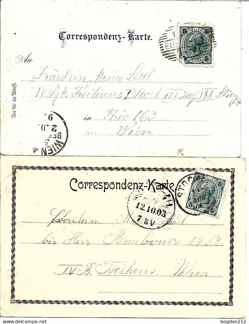 1903 - MARIA DREIEICHEN , 2 Stk. Gute Zustand, 2 Scan - Horn