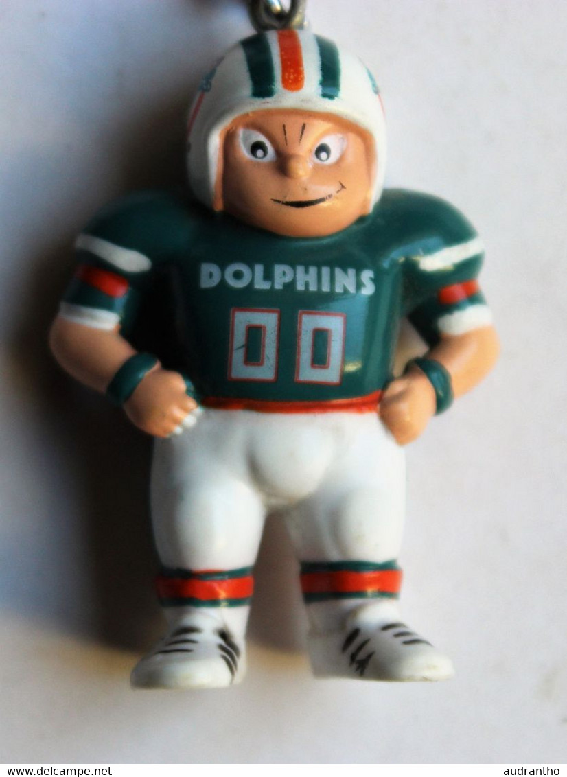 Porte Clefs Joueur De Football Américain équipe Des Dolphins De Miami 1997 Sports Brat TM - Apparel, Souvenirs & Other