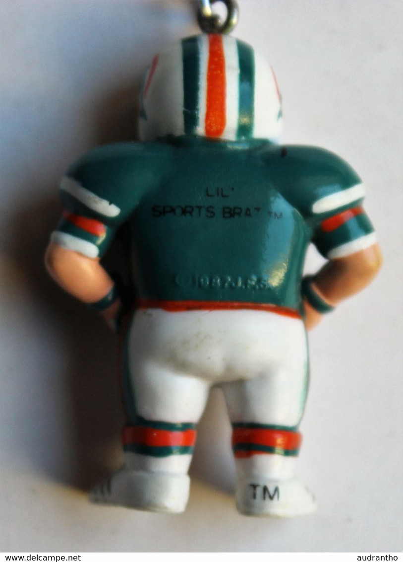 Porte Clefs Joueur De Football Américain équipe Des Dolphins De Miami 1997 Sports Brat TM - Apparel, Souvenirs & Other