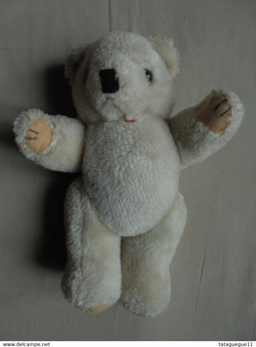 Vintage - Petit ours en peluche pattes mouvantes