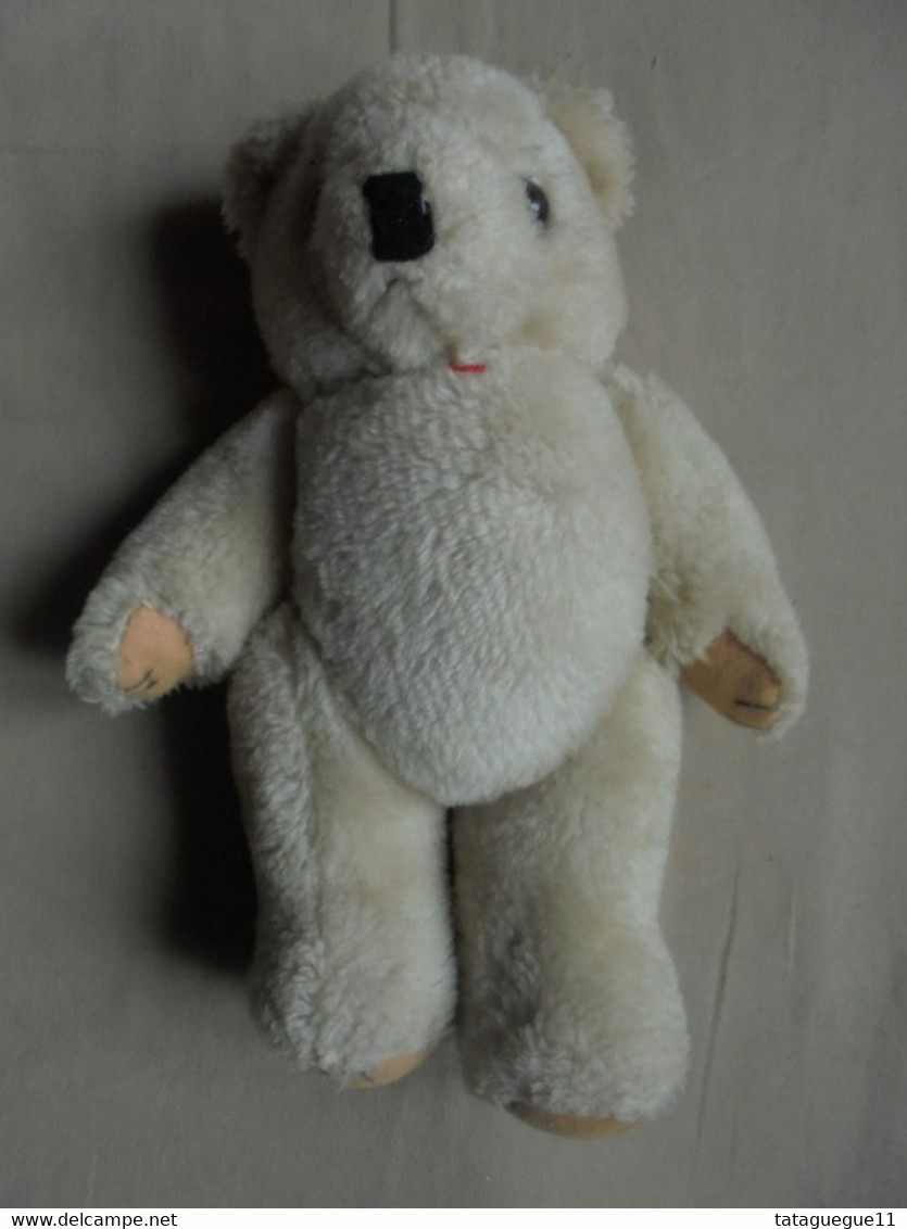 Vintage - Petit ours en peluche pattes mouvantes