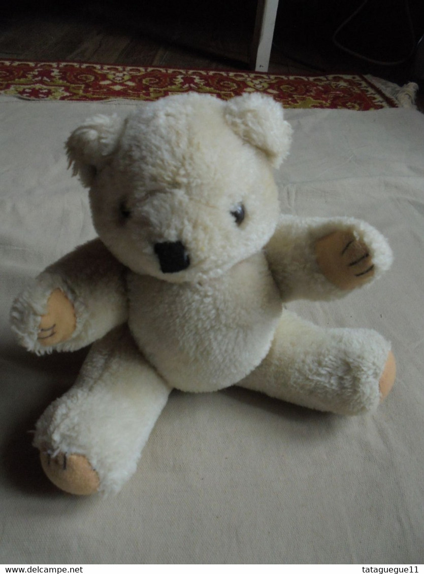 Vintage - Petit ours en peluche pattes mouvantes