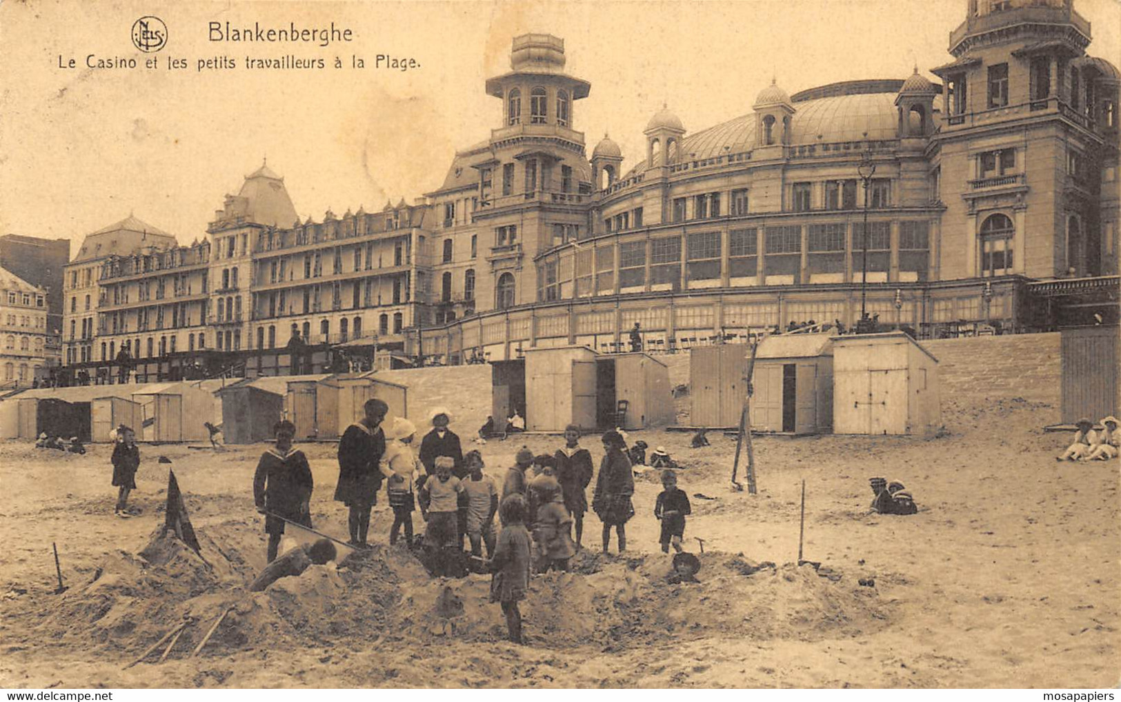 Blankenberghe - Le Casino Et Les Petits Travailleurs à La Plage - Thill Série 10 N° 11 - Blankenberge