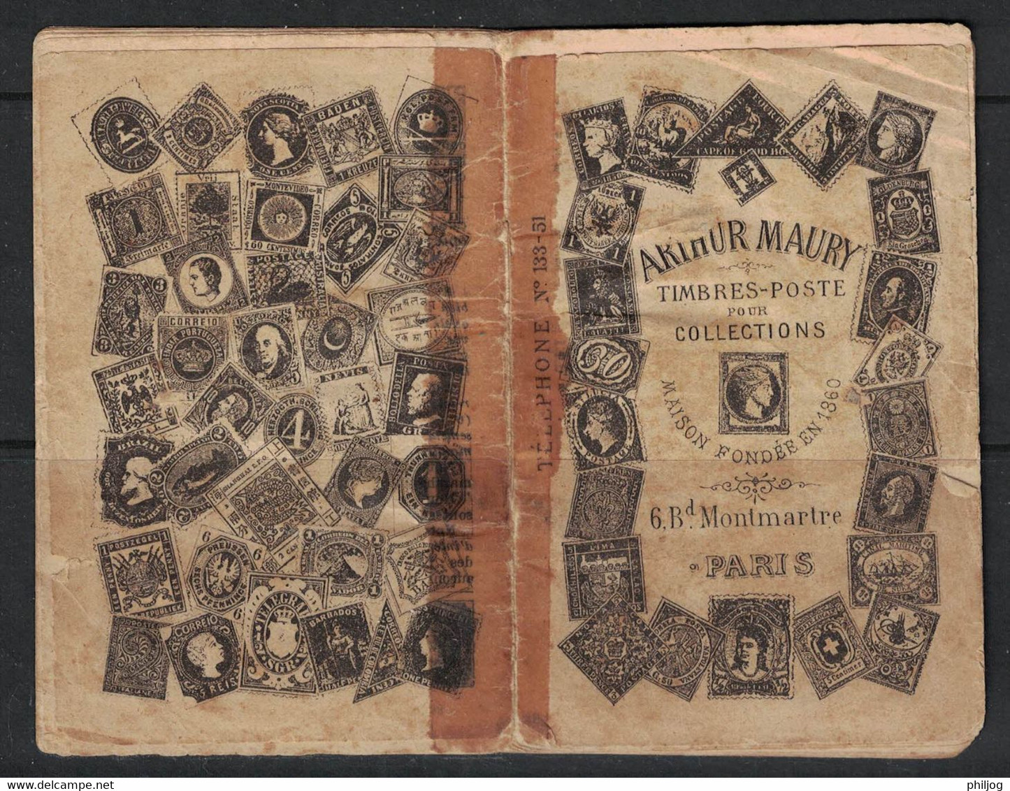 Catalogue Maury Pour Matériel Philatélique Divers - 32 Pages + Couverture - Date De 1910 Environ - Frankrijk