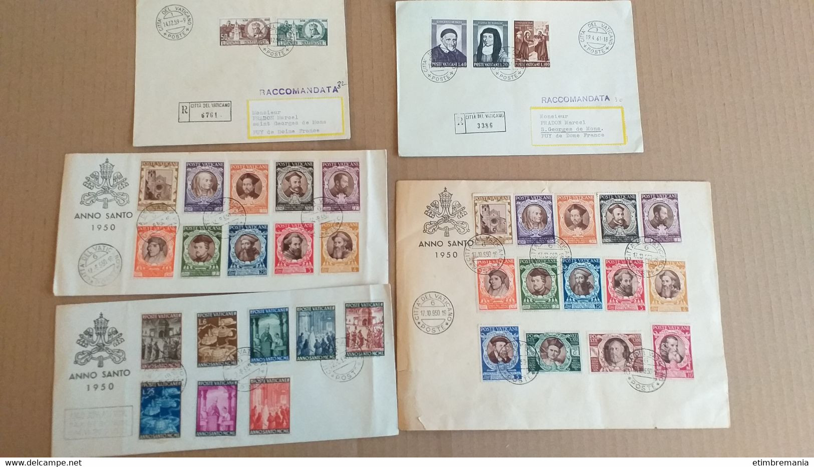 LOT N° E 154 VATICAN + ITALIE  un bon lot de lettres ,blocs 1er jours et divers