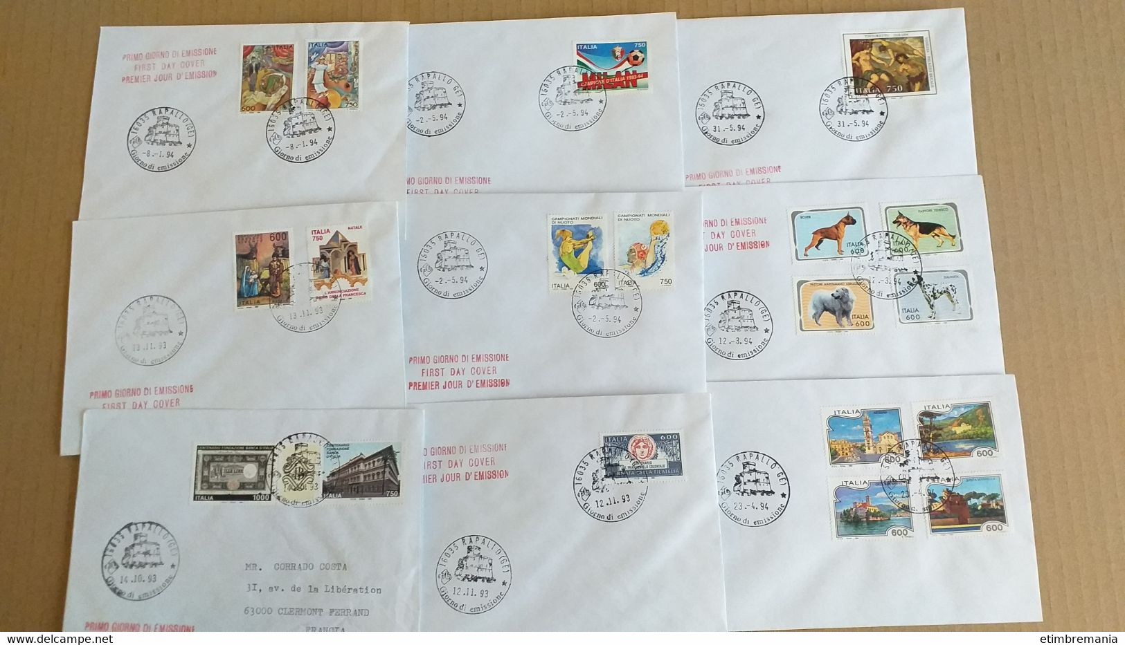 LOT N° E 154 VATICAN + ITALIE  un bon lot de lettres ,blocs 1er jours et divers