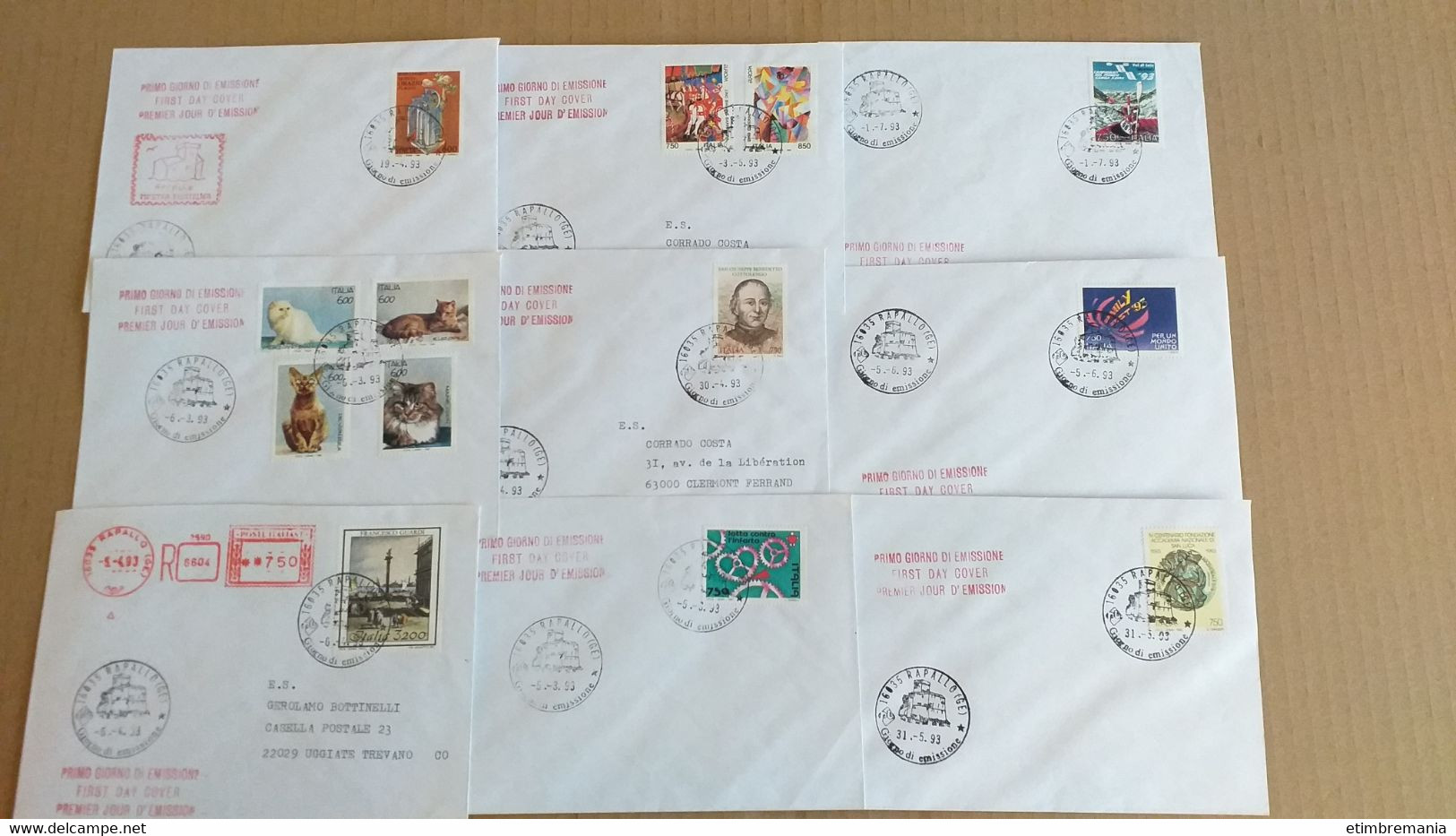 LOT N° E 154 VATICAN + ITALIE  un bon lot de lettres ,blocs 1er jours et divers