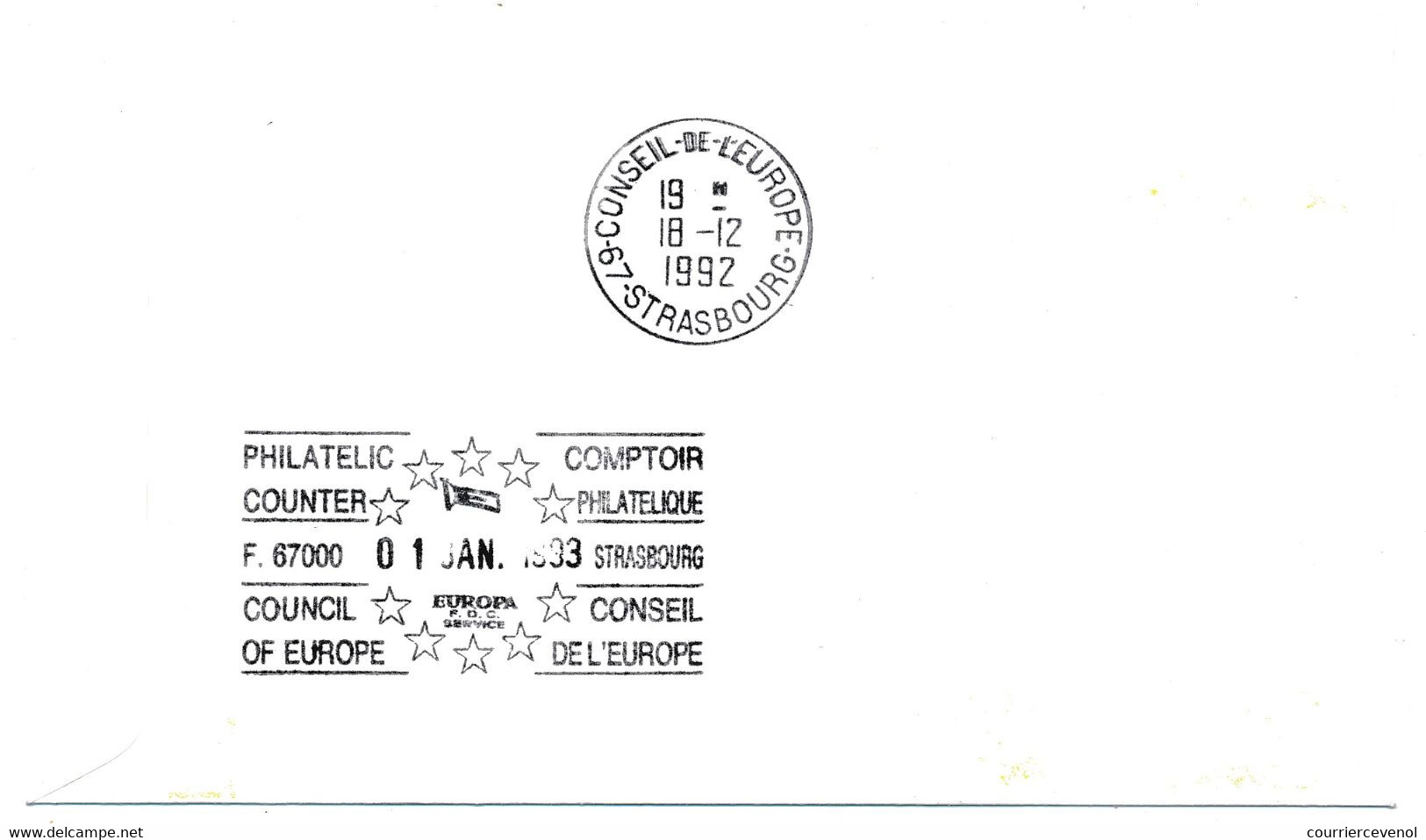 BELGIQUE - Ouverture Des Frontières - Marché Unique Européen - 26/10/1992 Bruxelles - Europese Gedachte