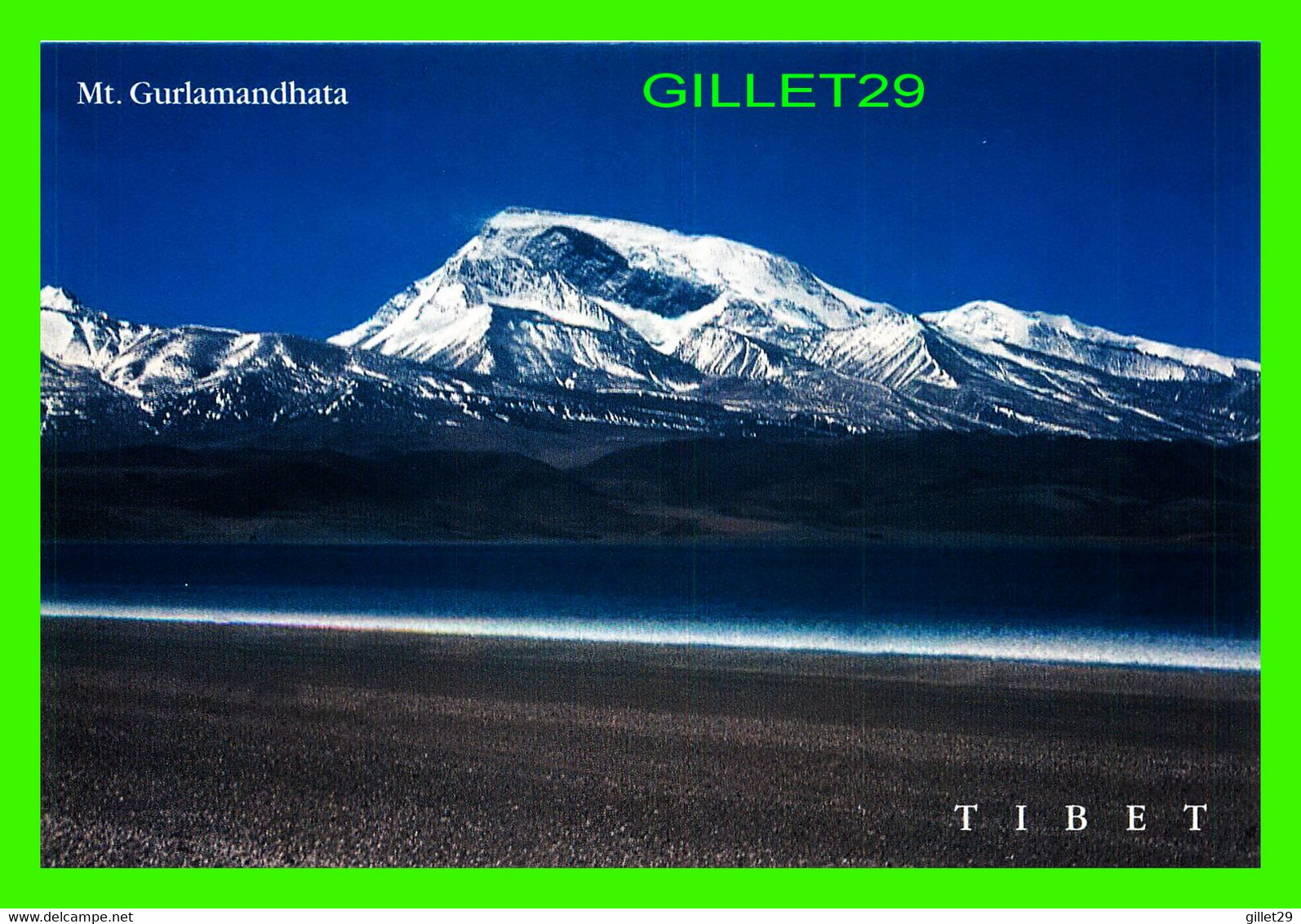 TIBET - MT. GURLAMANDHATA AND MANSROVER LAKE - S. I. E. - PHOTO, KRISHNA KARKI - - Tíbet