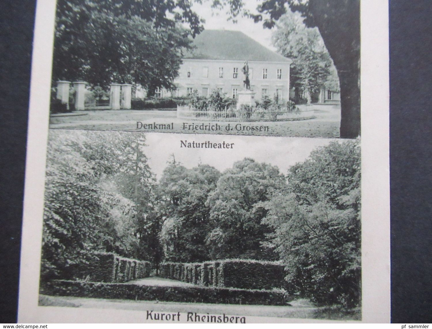 DR 1913 Mehrbild AK Kurort Rheinsberg Mit Schloss, Denkmal Friedr. D. Grossen Und Naturtheater Kunstverlag J.Goldiner - Rheinsberg