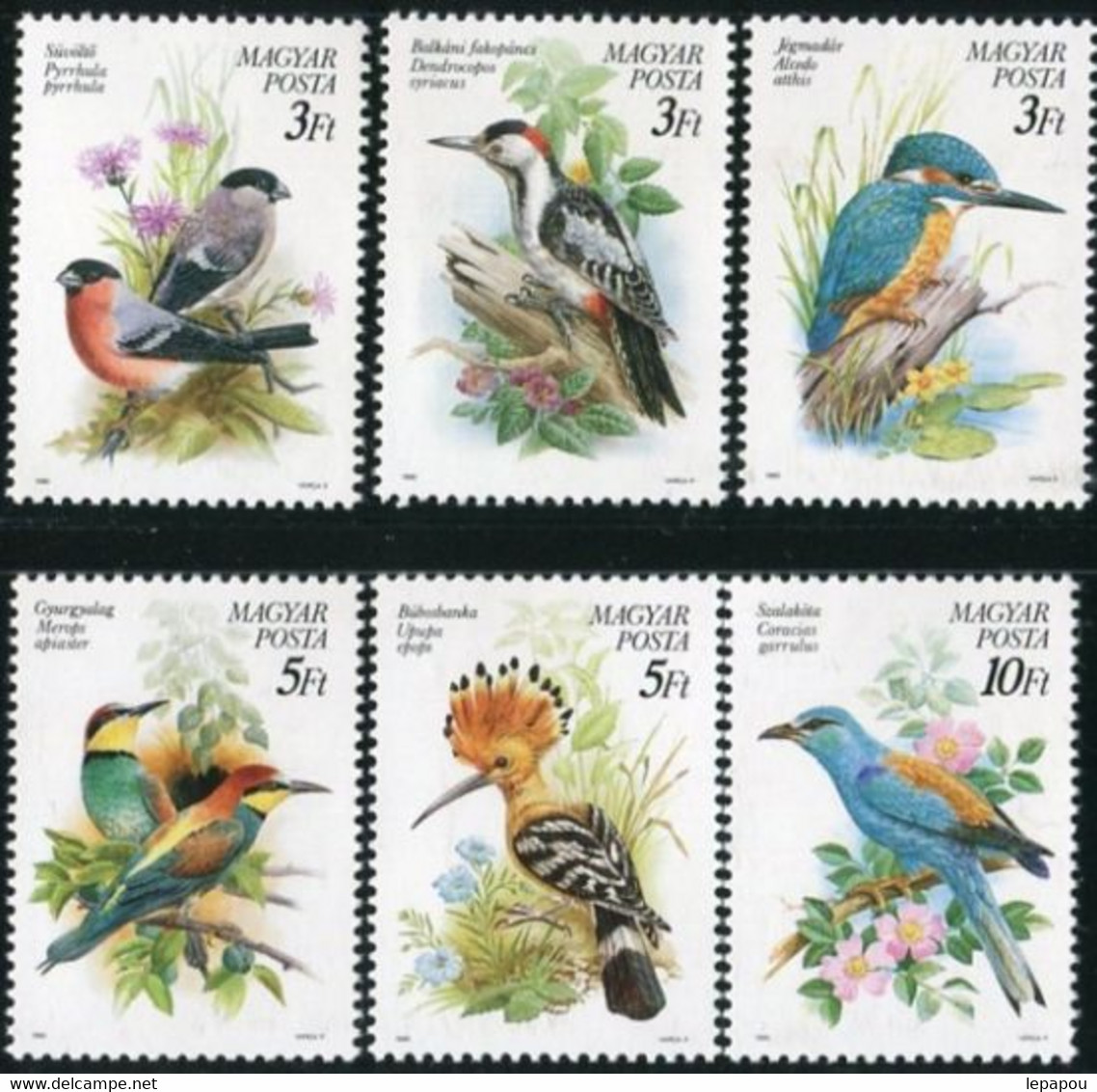 Hongrie 1990 - Série Complètes "Oiseaux" - Neuf ** MNH - Other & Unclassified