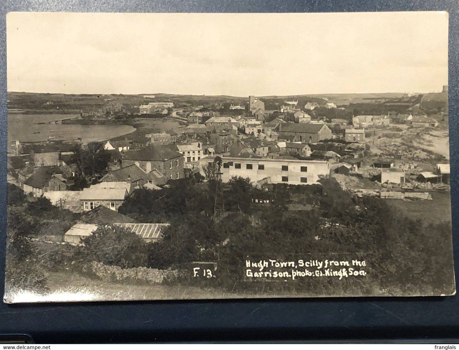 F13  Hugh Town, Scilly From The Garrison. Photo: G. King & Son, Unused, Circa 1910 - Scilly Isles