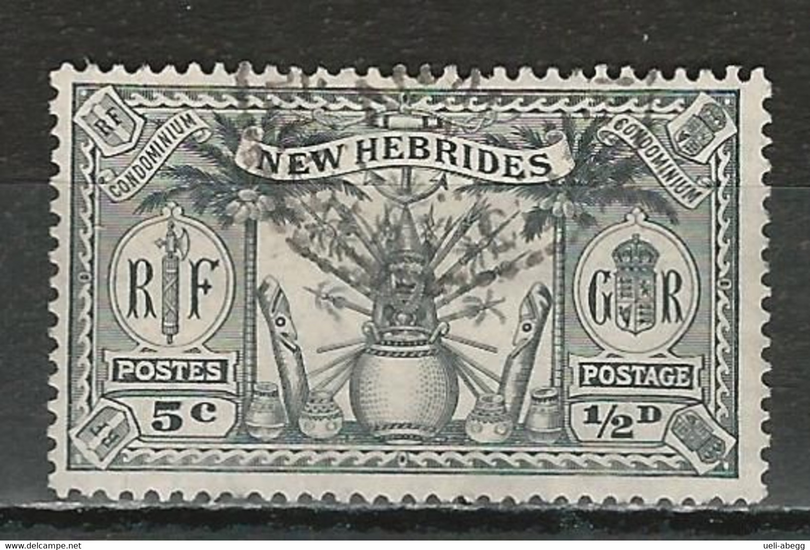 New Hebrides SG 43, Mi 77 O Used - Gebraucht