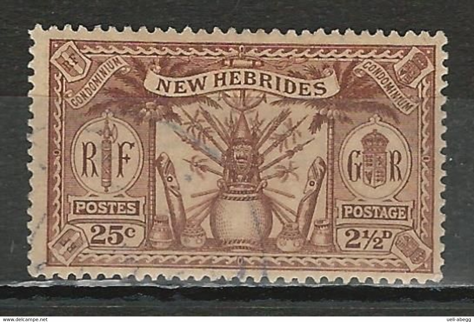 New Hebrides SG 46, Mi 80 O Used - Gebraucht