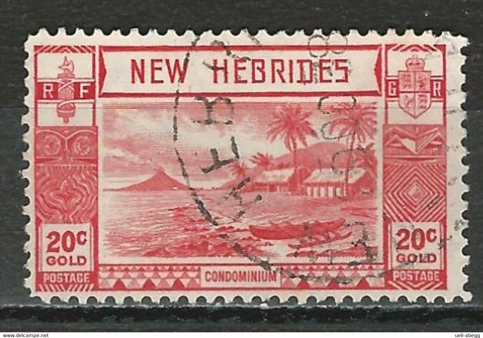 New Hebrides SG 55, Mi 100 O Used - Gebruikt