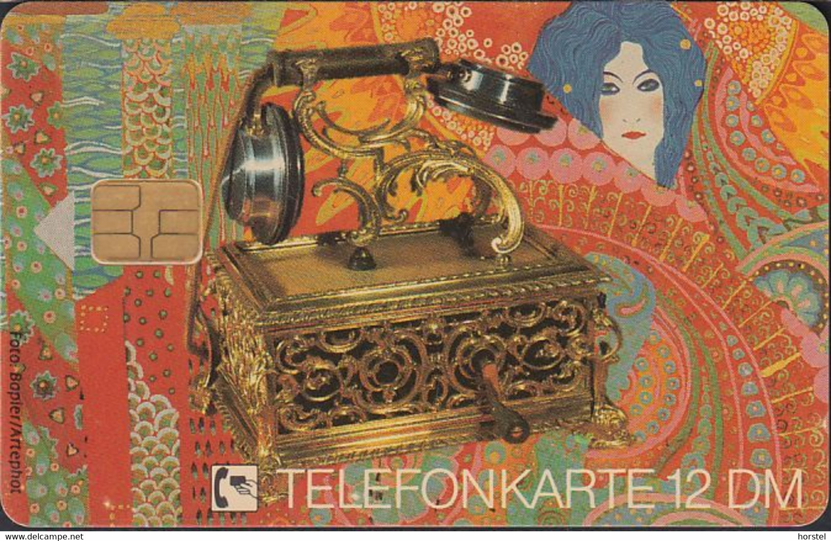 GERMANY E07/92 - Telefon 1900 Vergoldeter Tischapperat Aus Dem Vatican - E-Series : Edición Del Correo Alemán