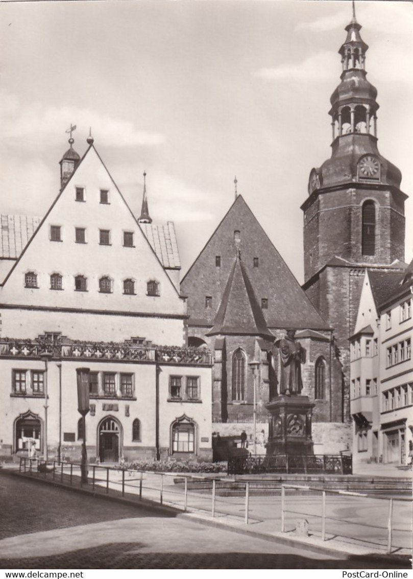 3873 - Deutschland - Eisleben , Marktplatz , Rathaus , Andreaskirche - Nicht Gelaufen - Eisleben