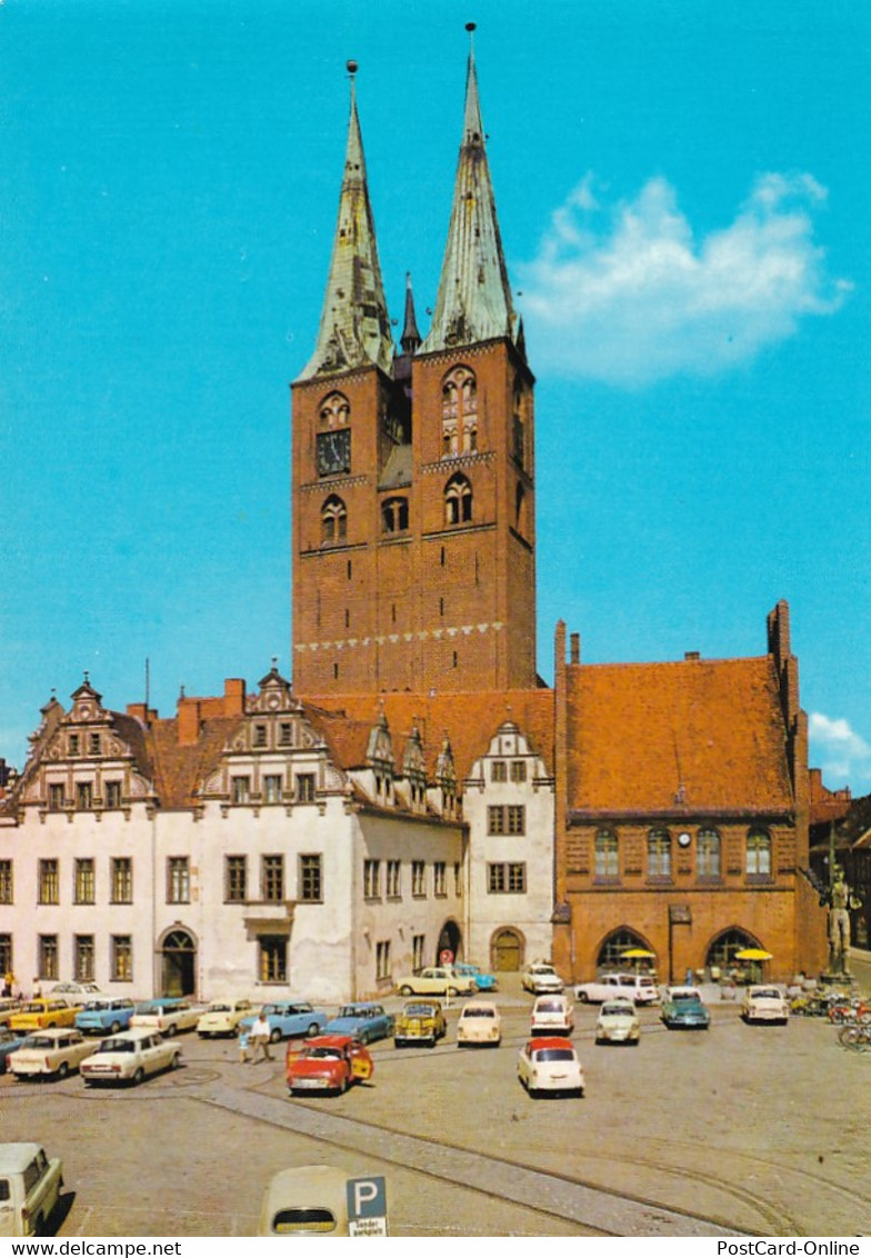 3997 - Deutschland - Stendal , Marktplatz Und Marienkirche - Nicht Gelaufen - Stendal