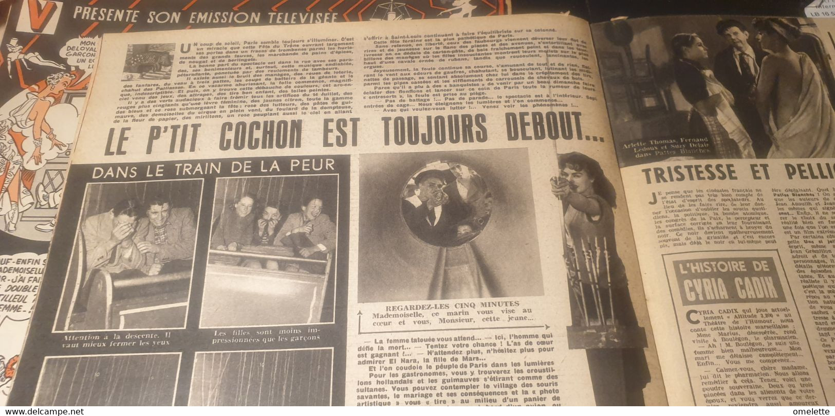 V 49 /AMOUR COTE D AZUR/SARTRE BEAUVOIR/MADAGASCAR/EDUCATION SEXUELLE/FETE FORAINE TIR A L ARC TRAIN DE LA PEUR - 1900 - 1949