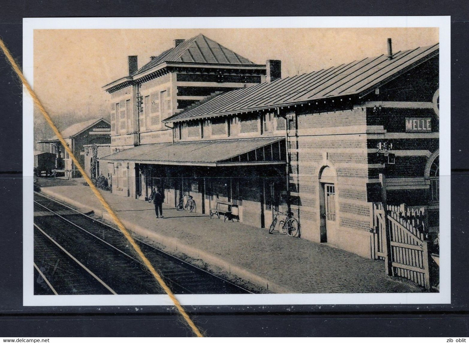 PHOTO   MELLE OOST VLAANDEREN  TREIN STATIE REPRO - Melle