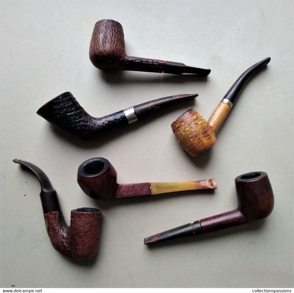 - Lot De 6 Anciennes Pipes - - Other & Unclassified