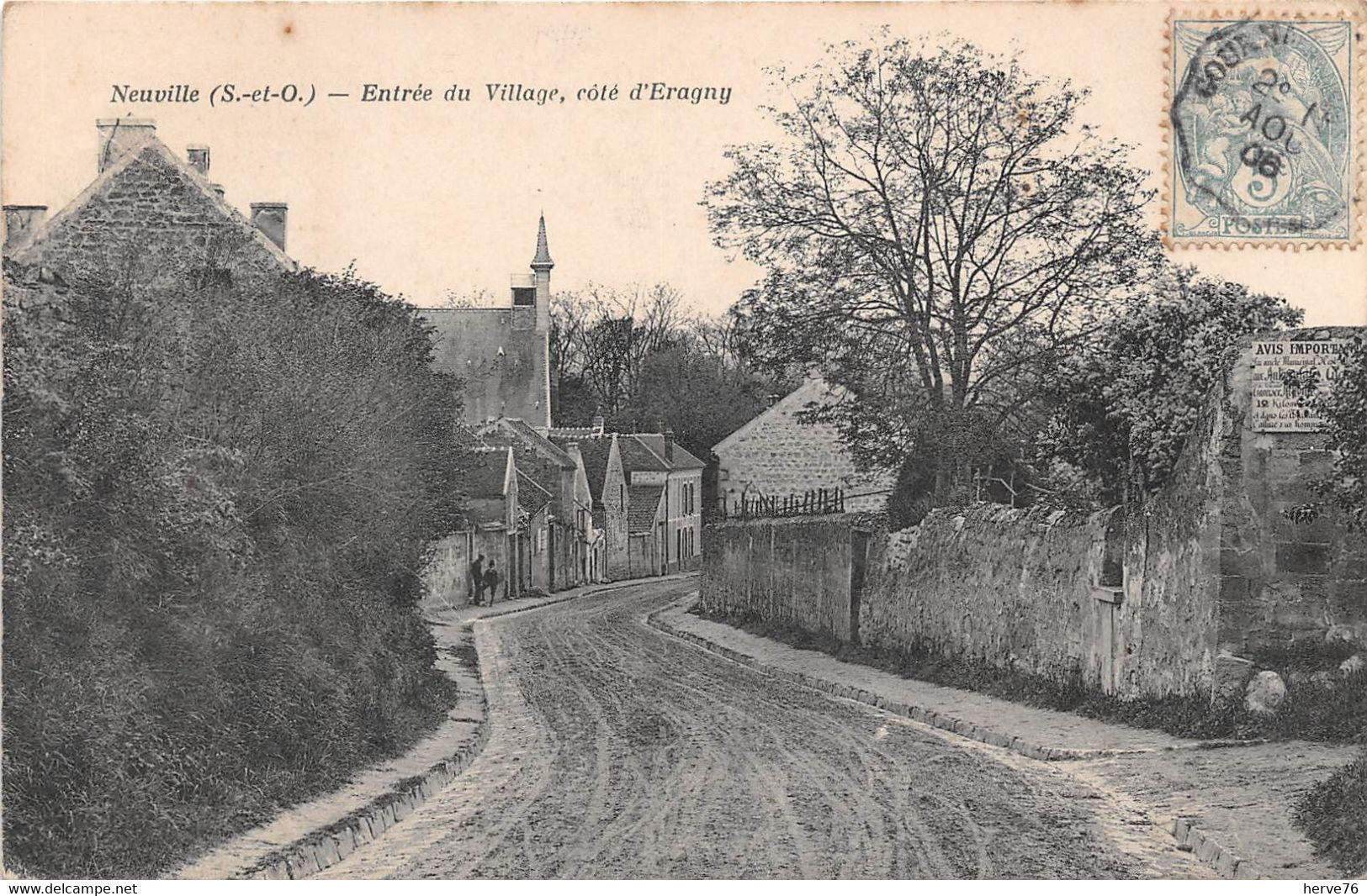 NEUVILLE SUR OISE - Entrée Du Village, Côté D'Eragny - Neuville-sur-Oise