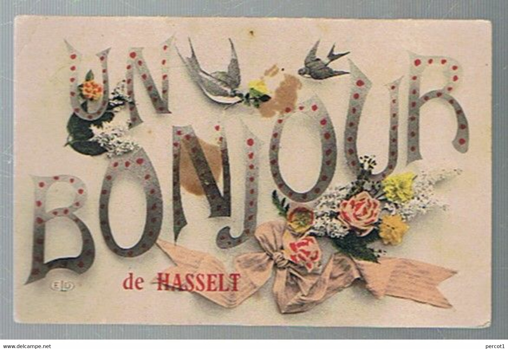 JM06.01 / CPA  /   UN BONJOUR DE HASSELT EN...1910 - Hasselt