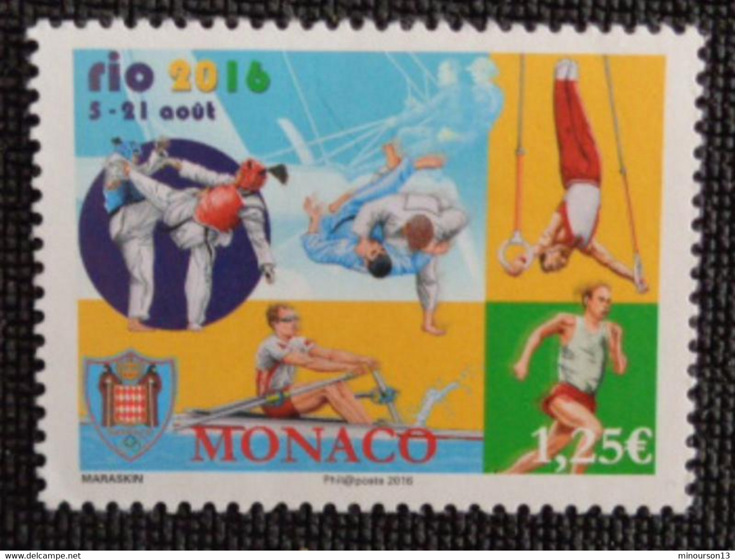 MONACO 2016 Y&T N° 3043 ** - RIO 2016 - Neufs