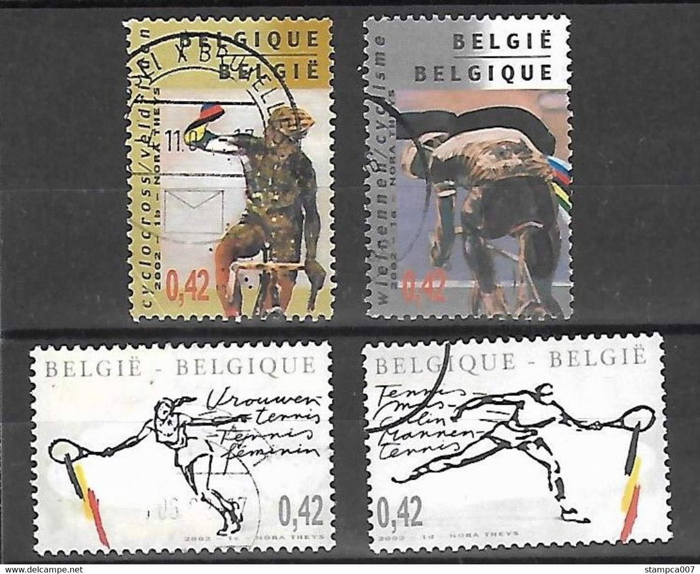 OCB Nr 3052/55 Sport Velo Cycling Wielrennen Tennis - Complete Set - Used Stamps