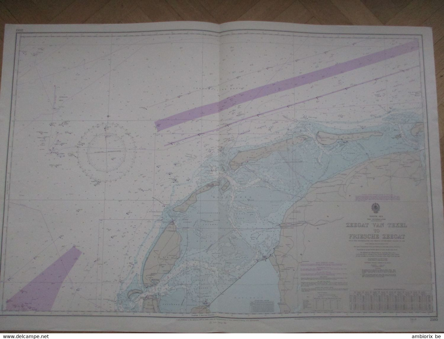 North Sea - Zeegat Van Texel To Friesche - Carte Marine - 1982; Around The Islands Of Terschelling, Ameland, Vlieland, - Zeekaarten