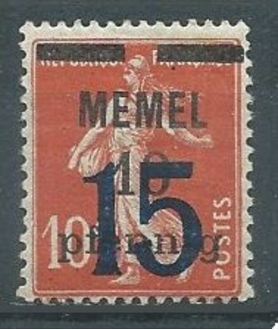 Memel YT N°38 Semeuse Fond Plein Neuf/charnière * - Unused Stamps