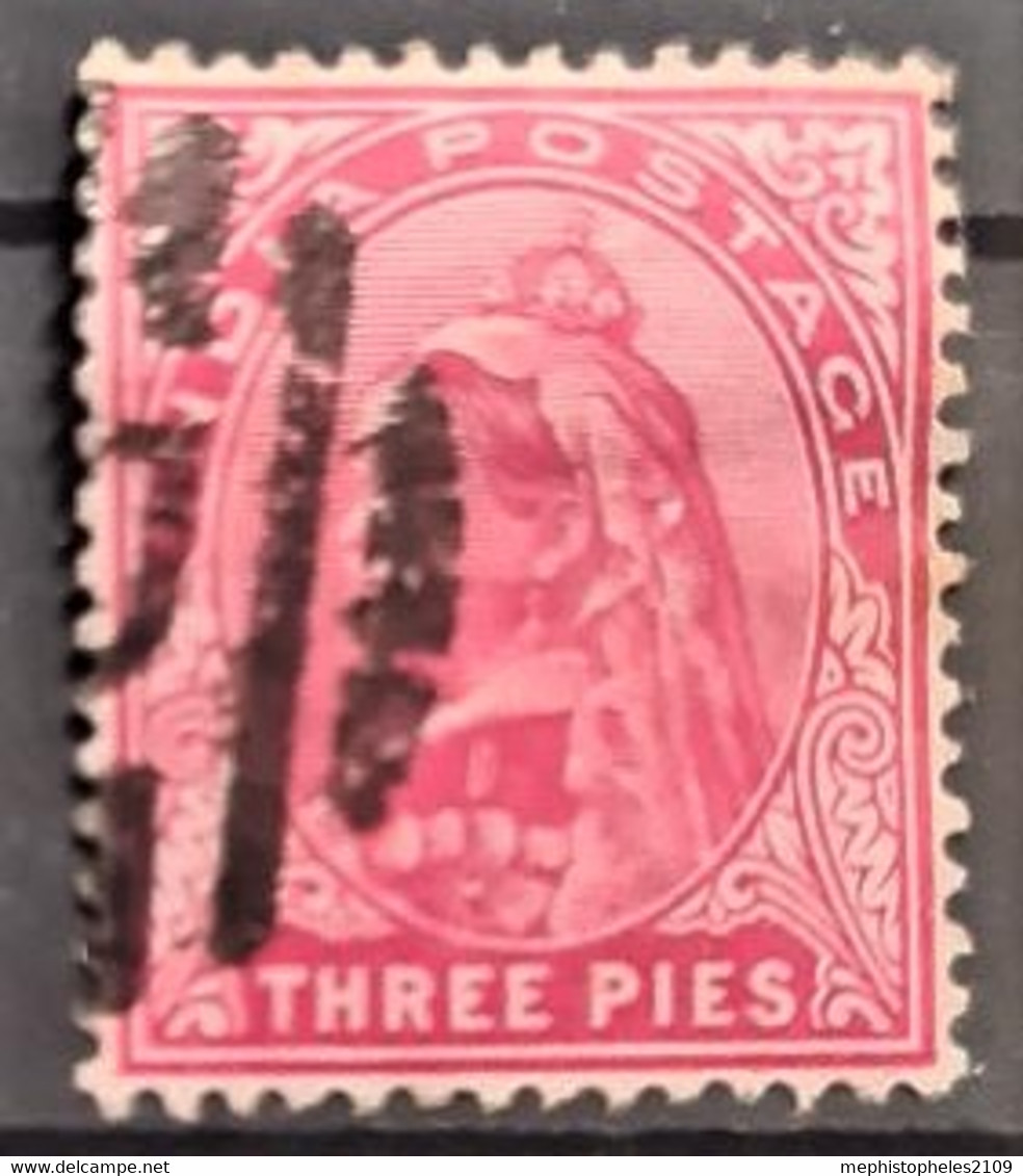 INDIA 1899 - Canceled - Sc# 54 - 3p - 1882-1901 Empire