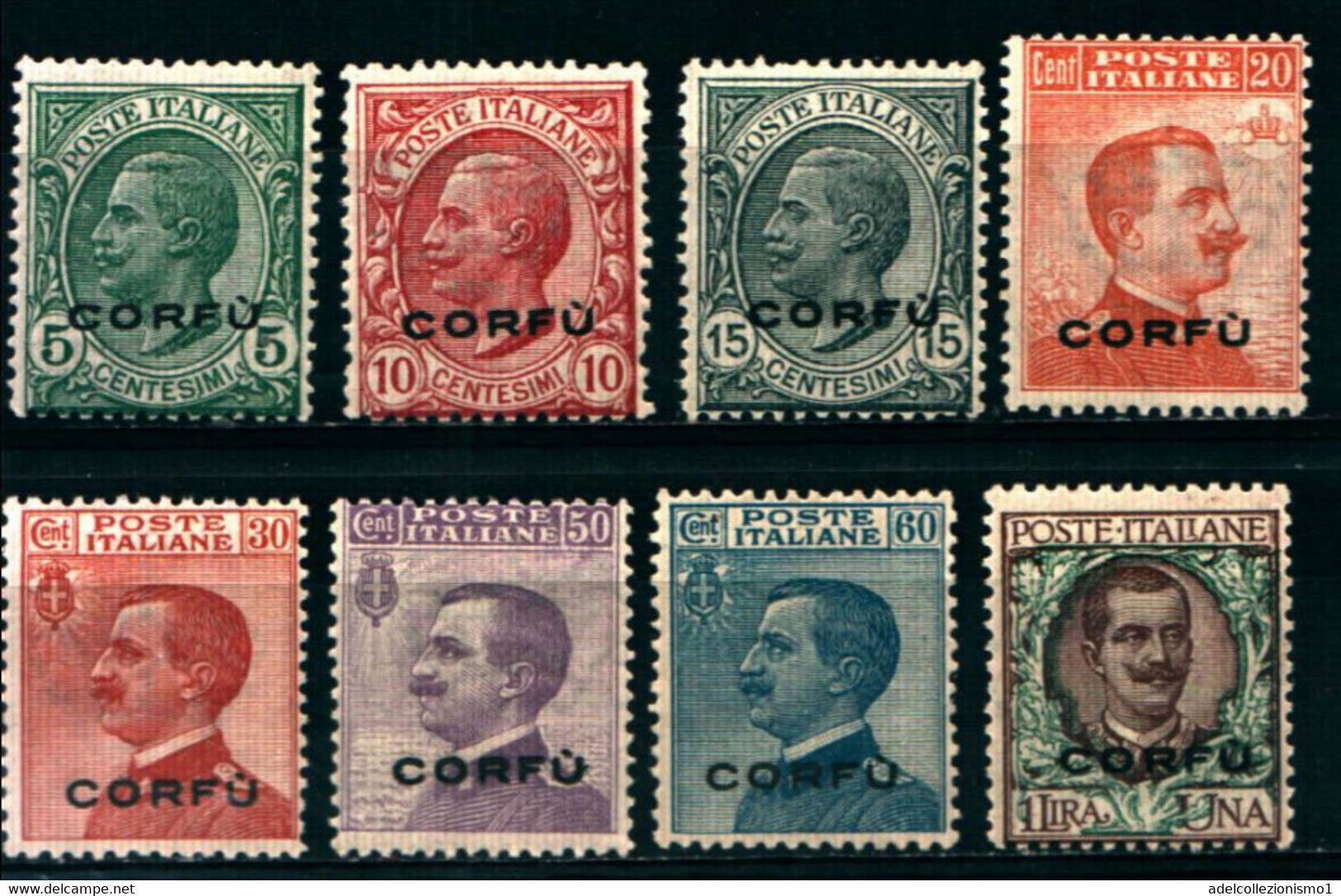 28888)  ITALIA-Serie Ordinaria Sovrastampata CORFU - 20 Settembre 1923-SERIE COMPLETA MNH** - Corfù