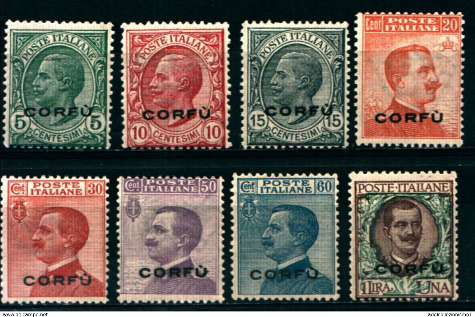 28888)  ITALIA-Serie Ordinaria Sovrastampata CORFU - 20 Settembre 1923-SERIE COMPLETA MNH** - Korfu