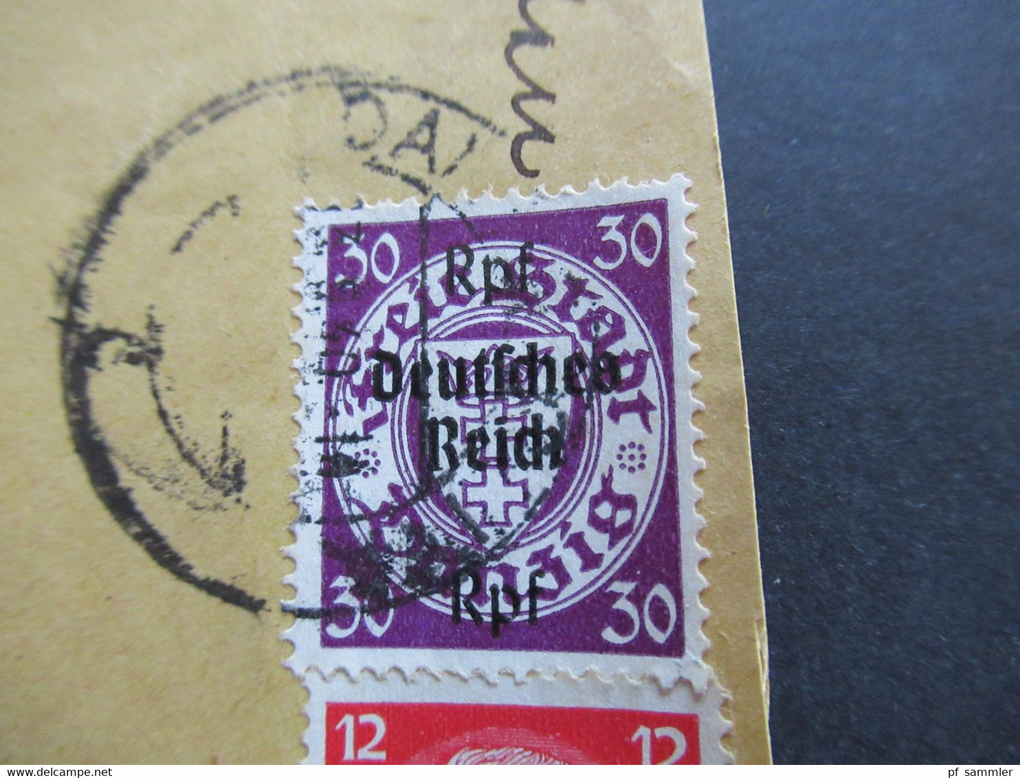 3.Reich 1940 Danzig Einschreiben Danzig Oliva 00768 An Die Reichsleitung Der NSDAP In München Mit 2 Ank. Stempel - Storia Postale