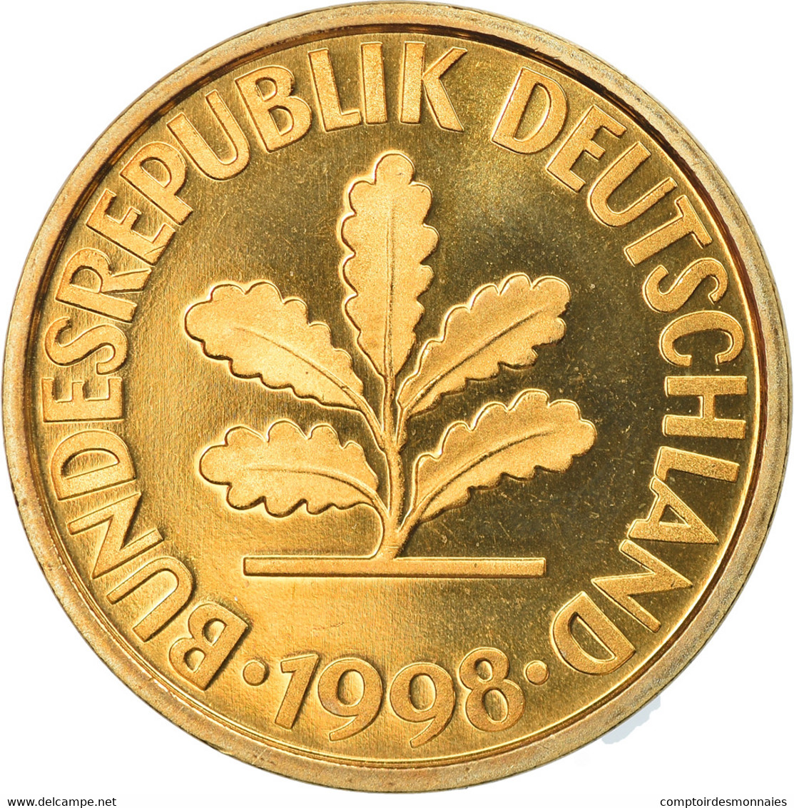 Monnaie, République Fédérale Allemande, 10 Pfennig, 1998, Hambourg, FDC - 10 Pfennig